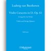 Beethoven Violin concerto in D Major quintet arrangement full score