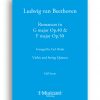 019 Ludwig van Beethoven - Romances in G major and F major - Full Score