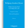 027 Wolfgang Amadeus Mozart - Violin Concerto No.4 in D major KV 218 - Full score cover