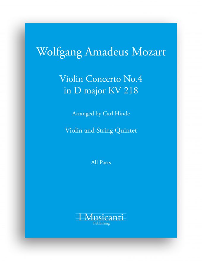 028 Wolfgang Amadeus Mozart - Violin Concerto No.4 in D major KV 218 - All Parts cover